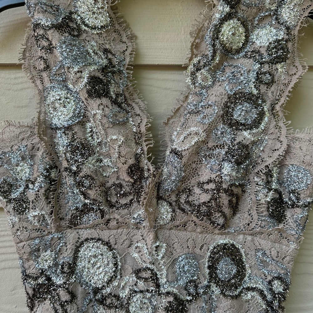 Burberry Prorsum Metallic Lace Dress - Picture 5 of 16